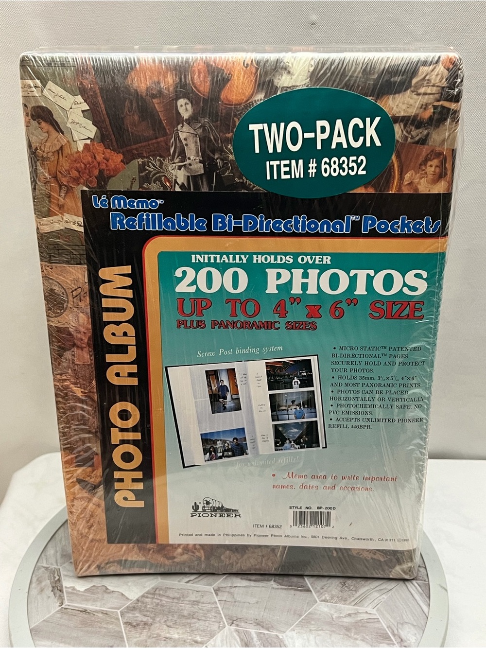 Pioneer Le Memo Photo Album 2 Pack 200 Photos 4x6 Refillable Vintage New